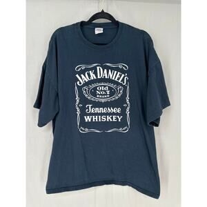 Jack Daniels Shirt Mens 2XL Black Tennessee Whiskey Graphic Tee